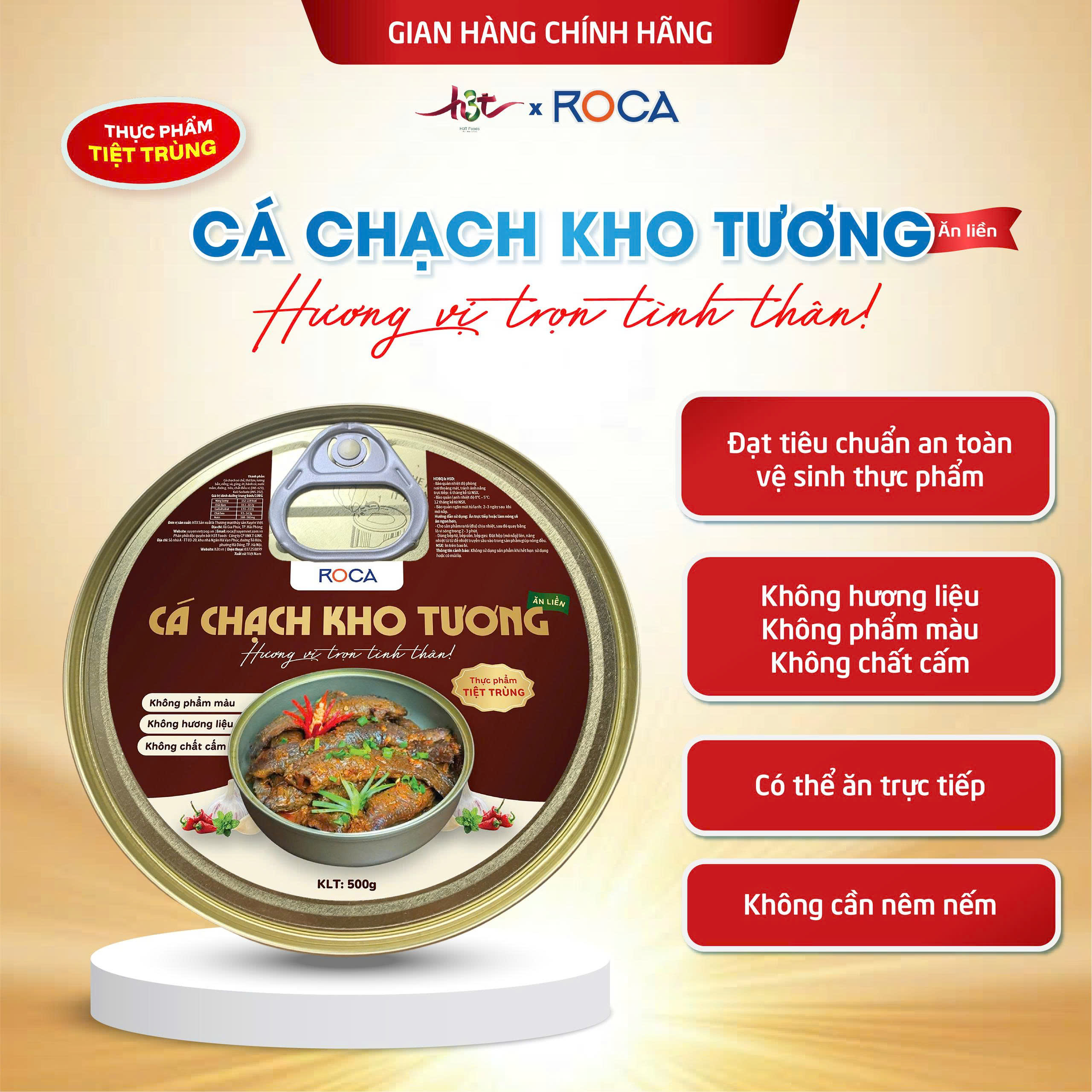 CÁ CHẠCH KHO TƯƠNG ROCA – 500G